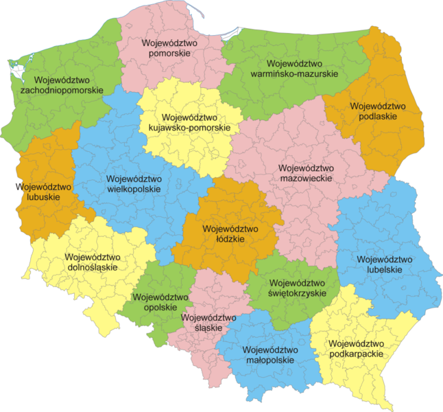 Division of Poland into voivodeships and powiats